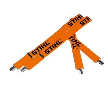 Bretellen, oranje met metalen clips