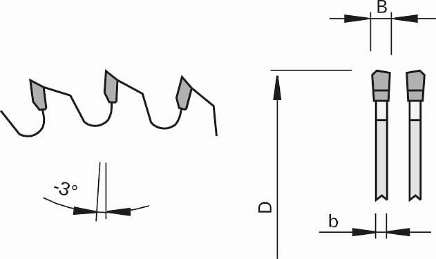 STEHLE Kunststof Zaagblad 250 X 30 Z80