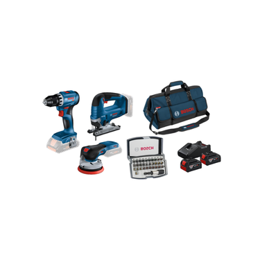 18V Timmer Set: GSR 18V-45 + GST 18V-125 B + GEX 18V-125