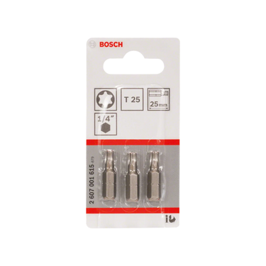 Bit T25 - 25 mm - 3st