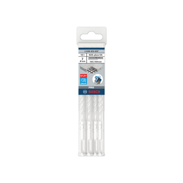 Betonboor SDS plus-5X - 7 mm x 100 mm x 160 mm - 10-delig