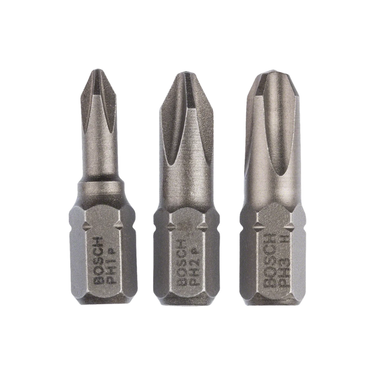 Bitset PH1, PH2, PH3 - 25 mm - 3st