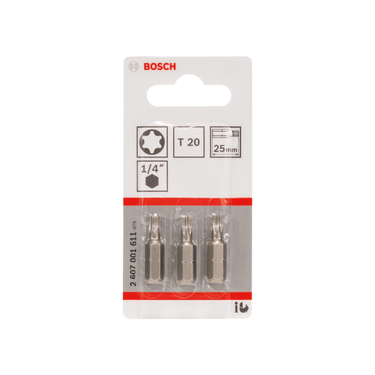 Bit T20 - 25 mm - 3st