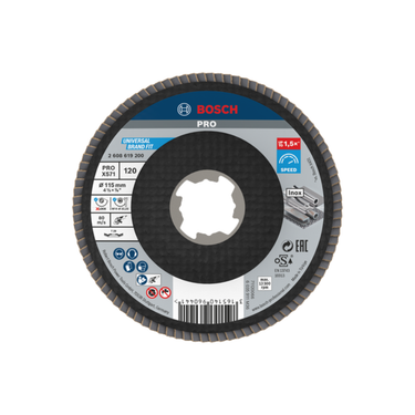 PRO X571 Lamellenschuurschijf Haaks 115 mm G120 X-Lock