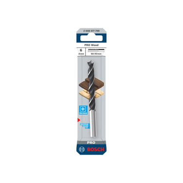 Houtboor 6 mm x 60 mm