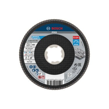 PRO X571 Lamellenschuurschijf Haaks 115 mm G80 X-Lock