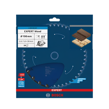 Zaagblad Hout - 190 mm x 30 mm x 24T