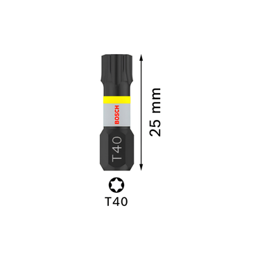 Bit T40 - 25 mm - 2st