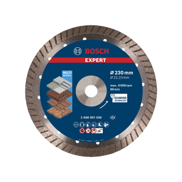 EXPERT MultiMaterial diamant doorslijpschijf, 230 x 22,23 x 2,4 x 15 mm