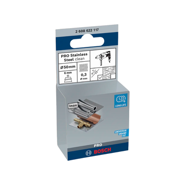 Bosch PRO RVS Reinigingskomborstel, rechte schacht&nbsp;