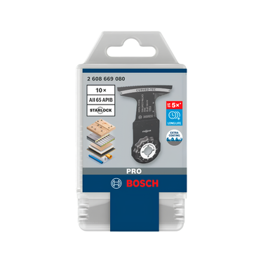 Multitoolzaagblad Multi Materiaal - AII 65 APIB - 65 x 40 mm - 10 Stuks