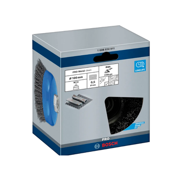 Bosch PRO Metal clean komborstel 100×0,5 mm