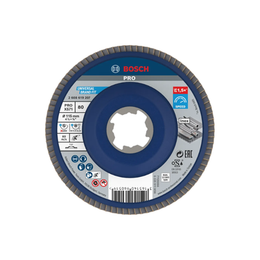 Bosch PRO X571 lamellenschijf 115 mm G80 X-Lock