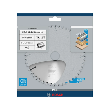Zaagblad Multi Material - 165 mm x 30 mm x 42T