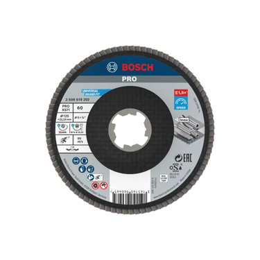 PRO X571 Lamellenschuurschijf Haaks 125 mm G60 X-Lock