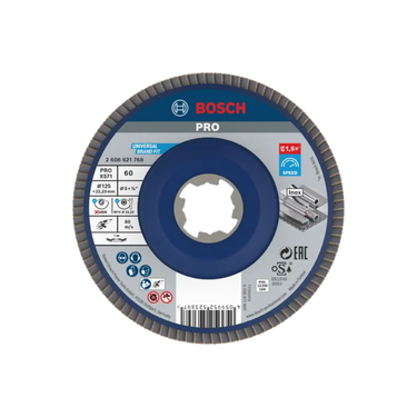 Bosch PRO X571 Lamellenschuurschijf, 125 mm G60, X-LOCK