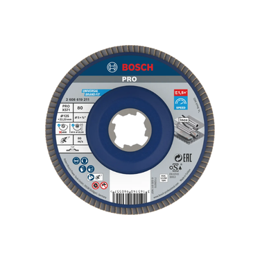Bosch PRO X571 lamellenschijf 125 mm G80 X-Lock