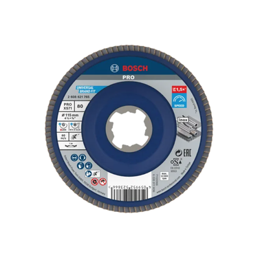 Bosch PRO X571 Lamellenschuurschijf, 115 mm G80, X-LOCK