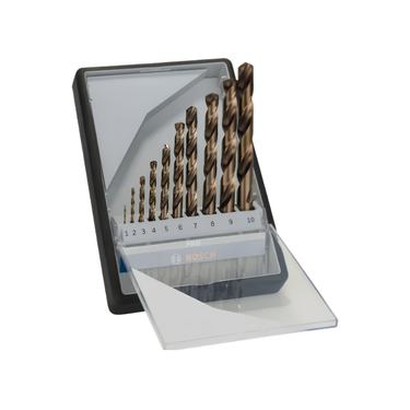 PRO Stainless Steel HSS Co Spiraalboorset 10 Delig