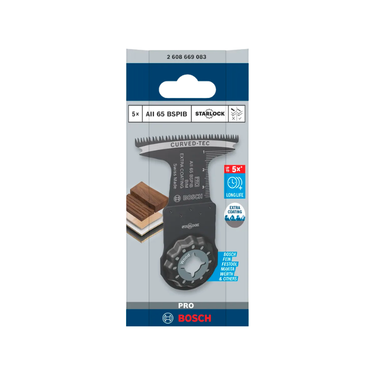 Multitoolzaagblad Hout - AII 65 BSPIB - 65 x 40 mm - 5 Stuks