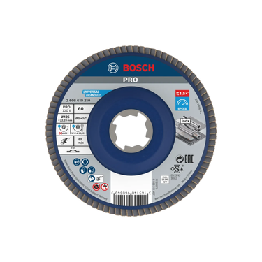 Bosch PRO X571 lamellenschijf 125 mm G60 X-Lock