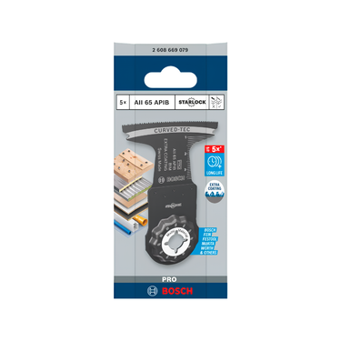 Multitoolzaagblad Multi Materiaal - AII 65 APIB - 65 x 40 mm - 5 Stuks