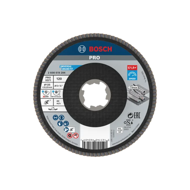 PRO X571 Lamellenschuurschijf Haaks 125 mm G120 X-Lock