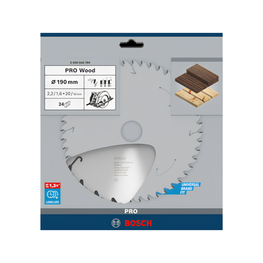 Zaagblad Wood - 190 mm x 20 mm x 24T