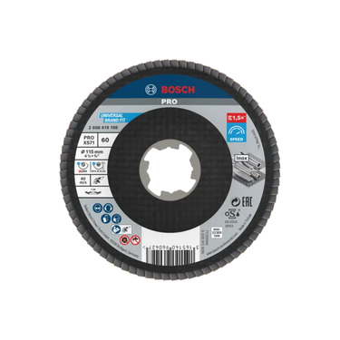 PRO X571 Lamellenschuurschijf Haaks 115 mm G60 X-Lock