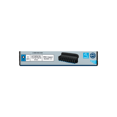 Dopsleutelset 1/4" – 6–14 mm – 9-delig