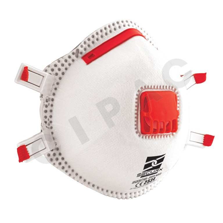 SECURX Fijnstofmasker - FFP3 + ventiel (prijs/5st)
