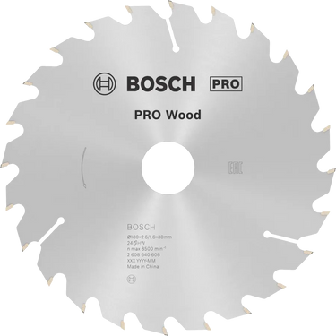 Zaagblad Wood - 180 mm x 30 mm x 24T