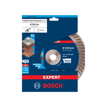 EXPERT MultiMaterial diamant doorslijpschijf, 230 x 22,23 x 2,4 x 15 mm