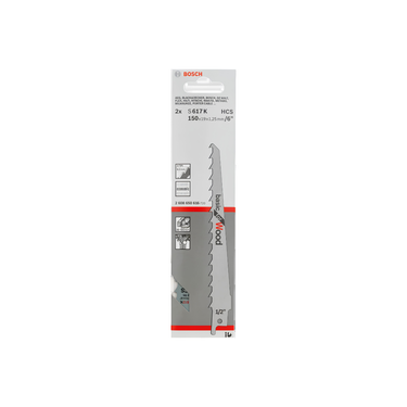 Reciprozaagblad Houtbewerking - S 617 K - 150 mm - 2 / 5 Stuks