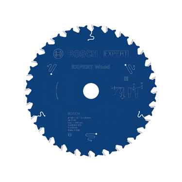 Zaagblad Hout - 168 mm x 20 mm x 28T