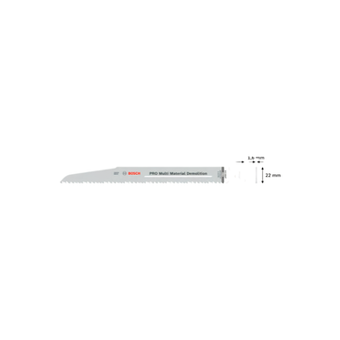 Reciprozaagblad Multi Material Demolition - PRO S 1110 VF - 225 mm - 2 stuks