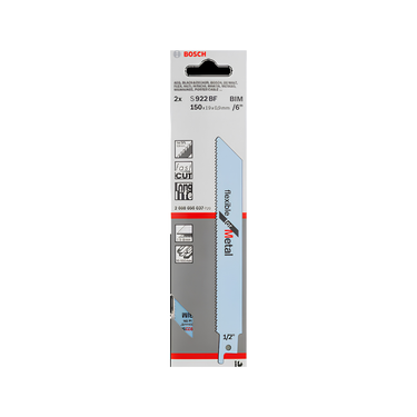 Reciprozaagblad Metaalbewerking - PRO S 922 BF - 150 mm - 2 stuks