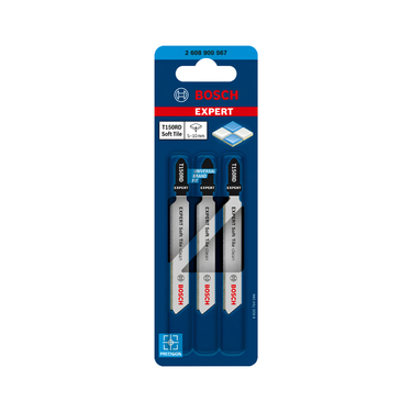 Decoupeerzaagblad Soft Tile T150RD - 83 mm - 3 stuks