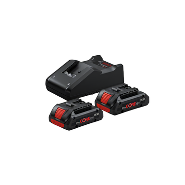 Bosch ProCORE18V Starterset – 2 × 4.0Ah + GAL 18V-40 Professional