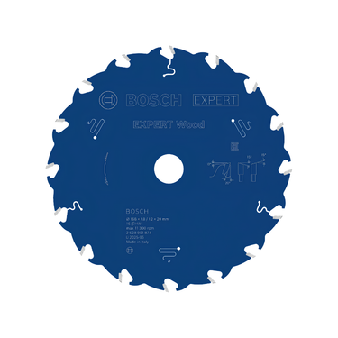 Zaagblad Hout - 168 mm x 20 mm x 16T