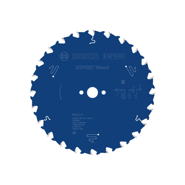 Zaagblad Hout - 184 mm x 16 mm x 24T