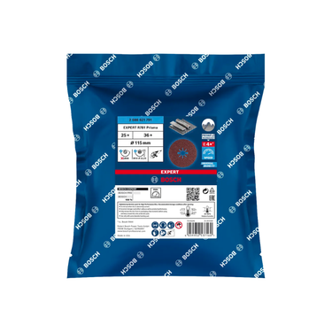 Bosch EXPERT R781 X-LOCK keramische prisma-fiberschijf, 115 mm K36, 25 stuks