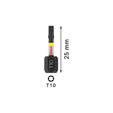 Bit T10 - 25 mm - 2st