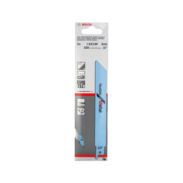 Reciprozaagblad Metaalbewerking - PRO S 922 BF - 150 mm - 5 stuks