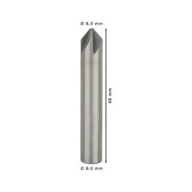 PRO Steel HSS Verzinkboor, 8 x 48 mm, M4