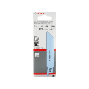 Reciprozaagblad Metaalbewerking - PRO S 522 EF - 100 mm - 5 stuks