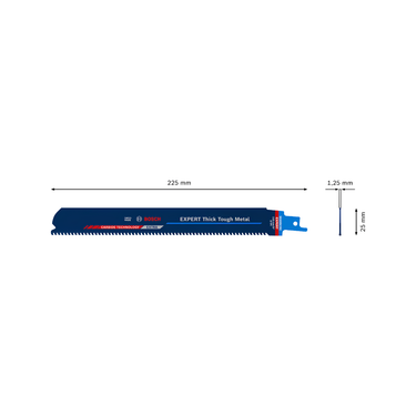 Reciprozaagblad Thick Tough Metal - EXPERT S1155CHC - 225 mm