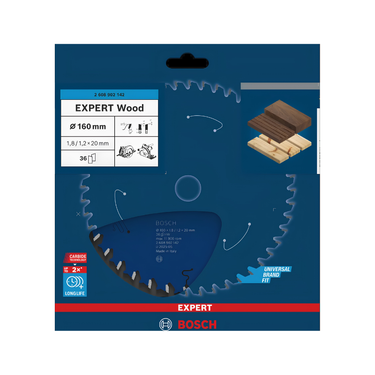 Zaagblad Hout - 160 mm x 20 mm x 36T