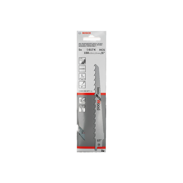Reciprozaagblad Houtbewerking - S 617 K - 150 mm - 2 / 5 Stuks