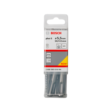 Betonboor SDS plus-5 - 5,5 mm x 50 mm x  115 mm- 10-delig